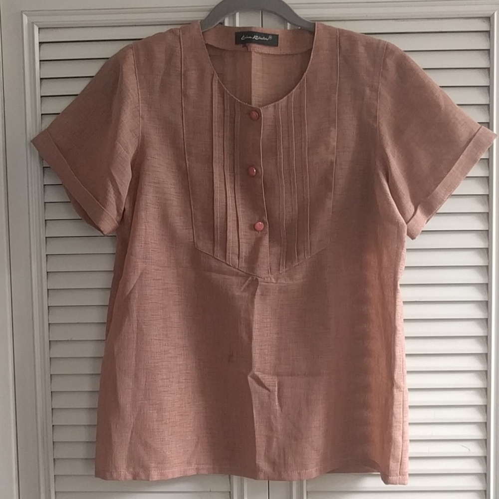 Tan linen top